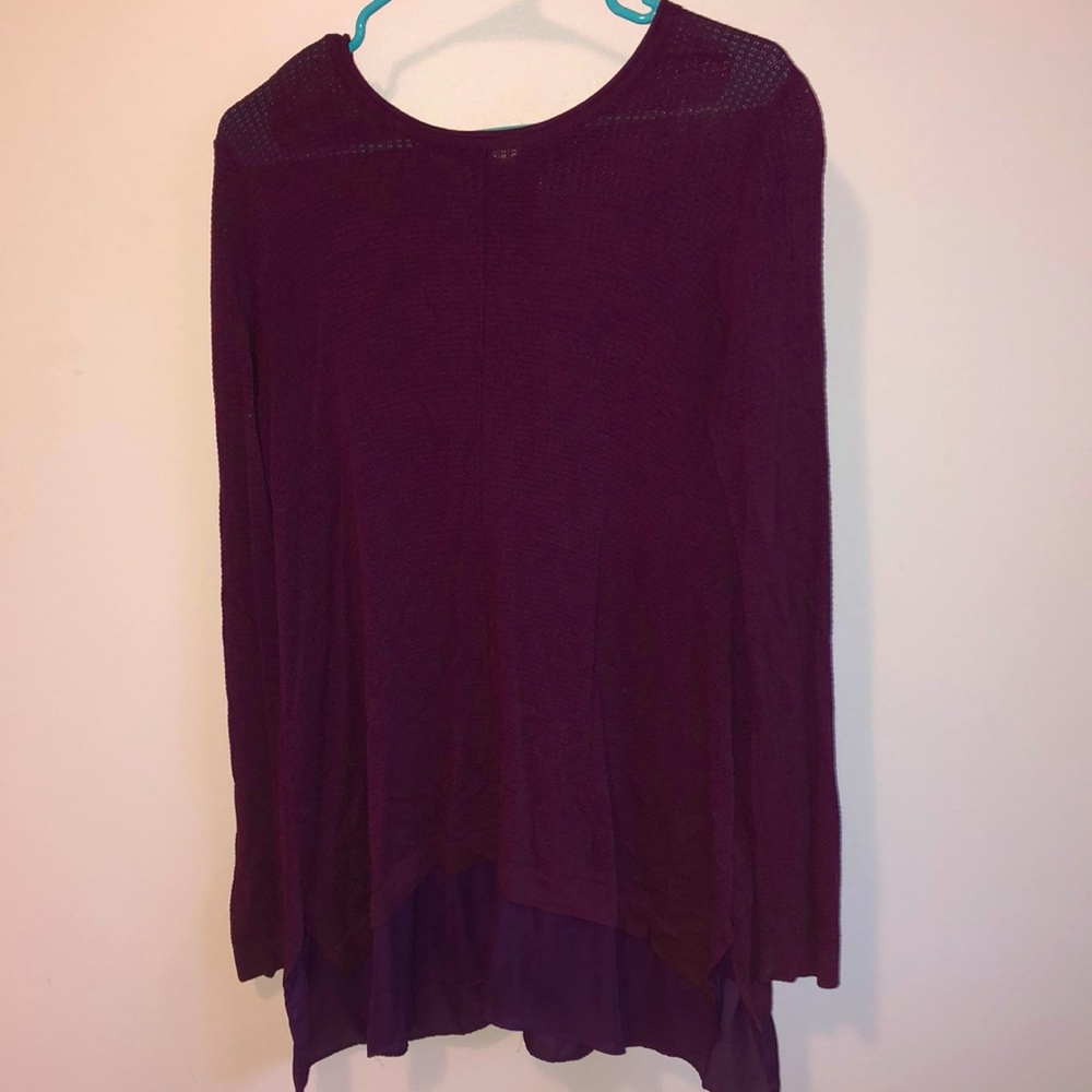 Long sleeve purple dress